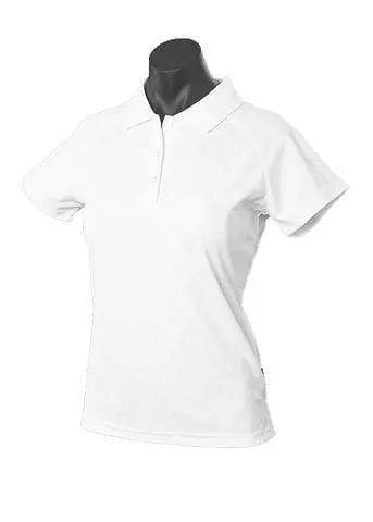 Aussie Pacific Casual Wear White / 6 AUSSIE PACIFIC ladies keira polo shirt - 2306